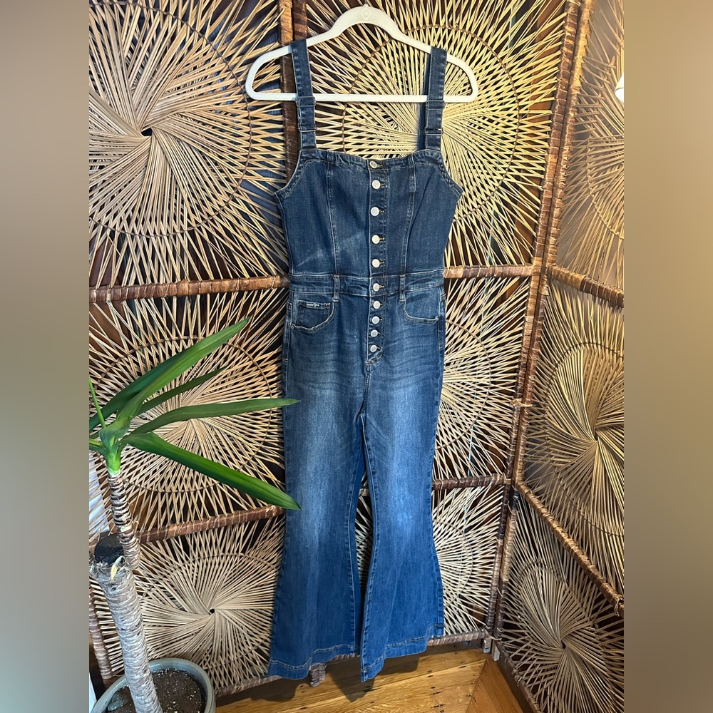 Women's Blue Denim Romper